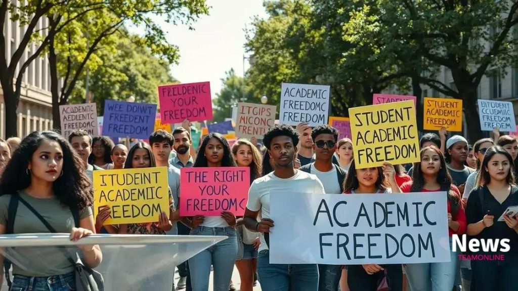 Demonstrations defending academic freedom: a vital issue