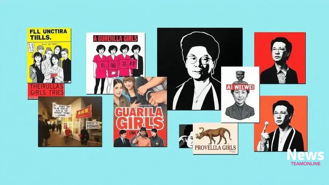 Case studies of notable protest art exhibitions