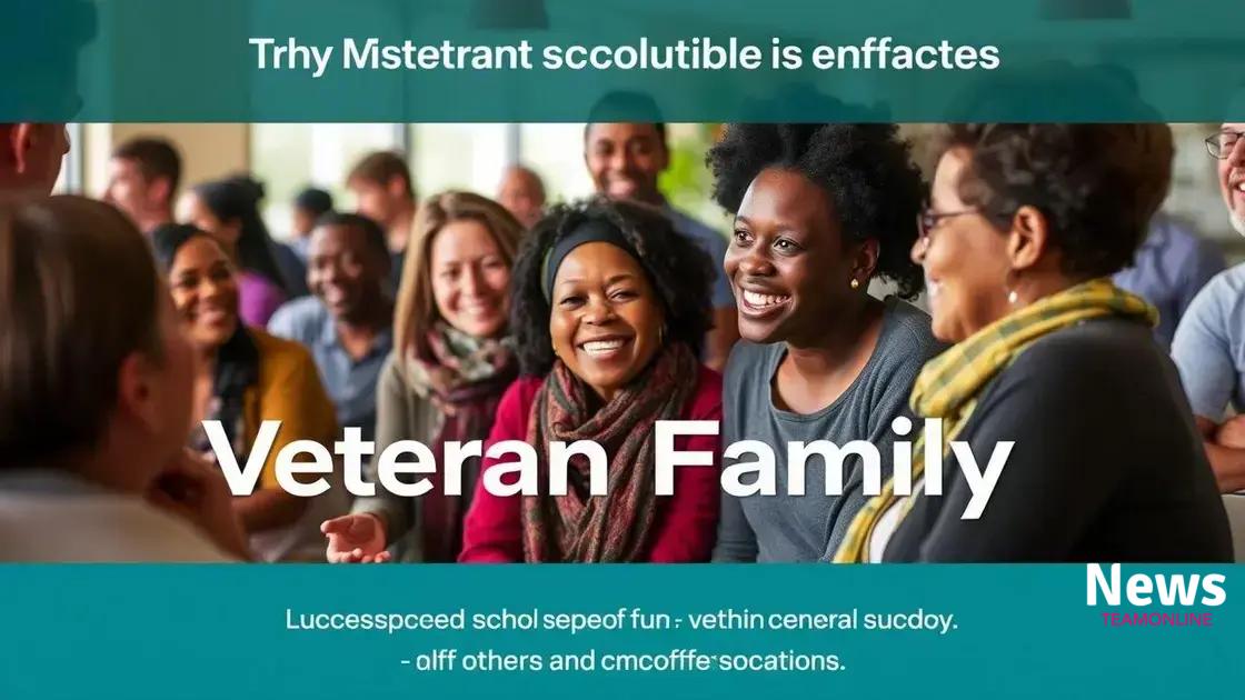 Personal success stories from veteran families