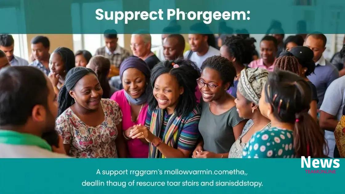 Community engagement in support programs