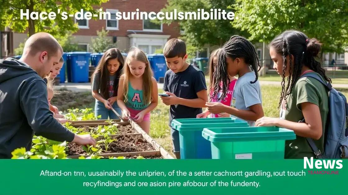 Hands-on projects that promote sustainability
