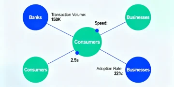 Chart showing digital currency transaction volume and adoption rates